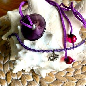 Hand made necklace and bracelet